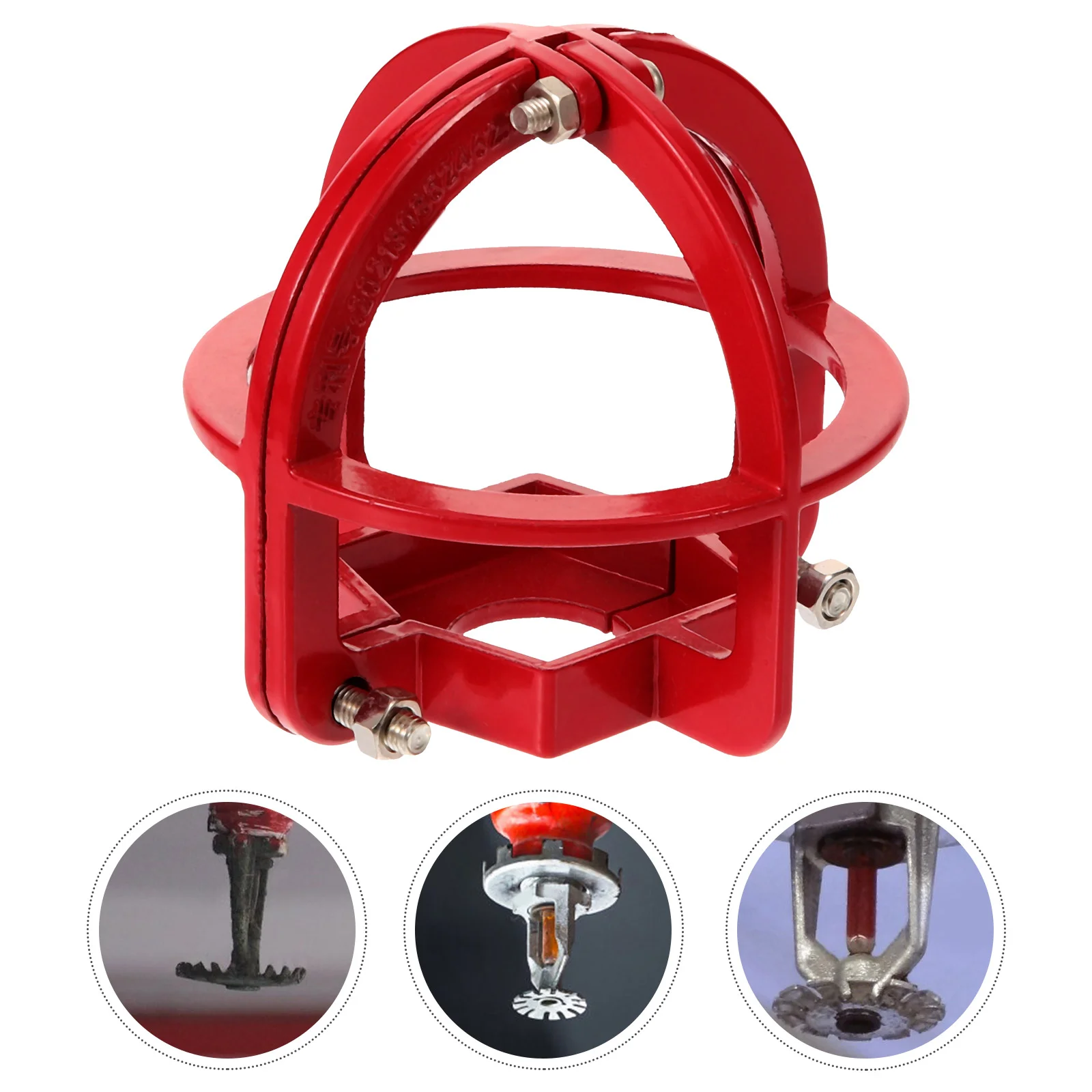 

Sprinkler Head Protection Frame Guards Protector head smoke sensor protective cover frame Protective Fire Cover Red Covers