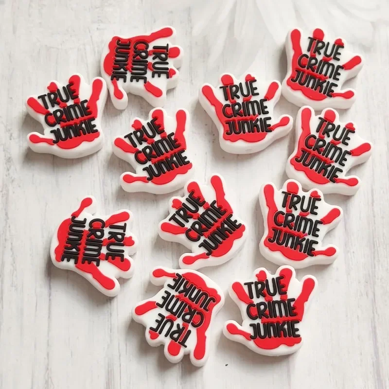 20pcs Palm Focal Silicone Beads Food Grade Baby Molar Toys DIY Handmade Pacifier Chain Necklaces Ballpoint Pen Making Accessory