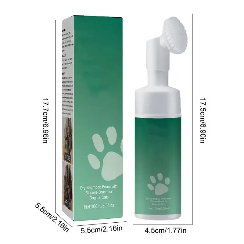 Paw Foot Cleaner Foam Dog Cat Paw No-wash Cleaner Waterless Pet Shampoo With Brush Rinse-free Cat Deep Cleaning Massager Supply