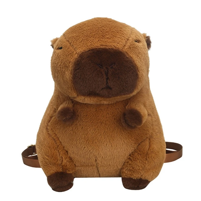 

Cartoon Animal Capybara Plush Backpack Stuffing Shoulder Crossbody Bag Gift