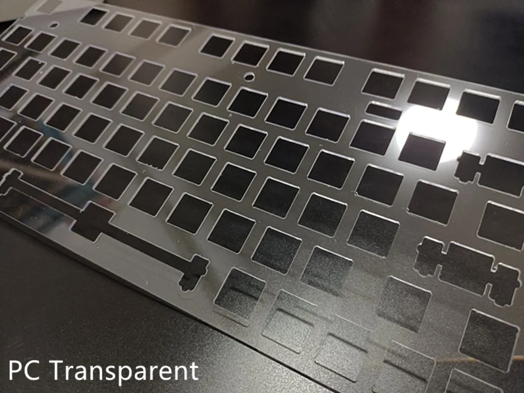 Teclado Mecânico Posicionamento Plate Nj80 pc Pom Branco e Preto Posicionamento Plate - Imagem 2
