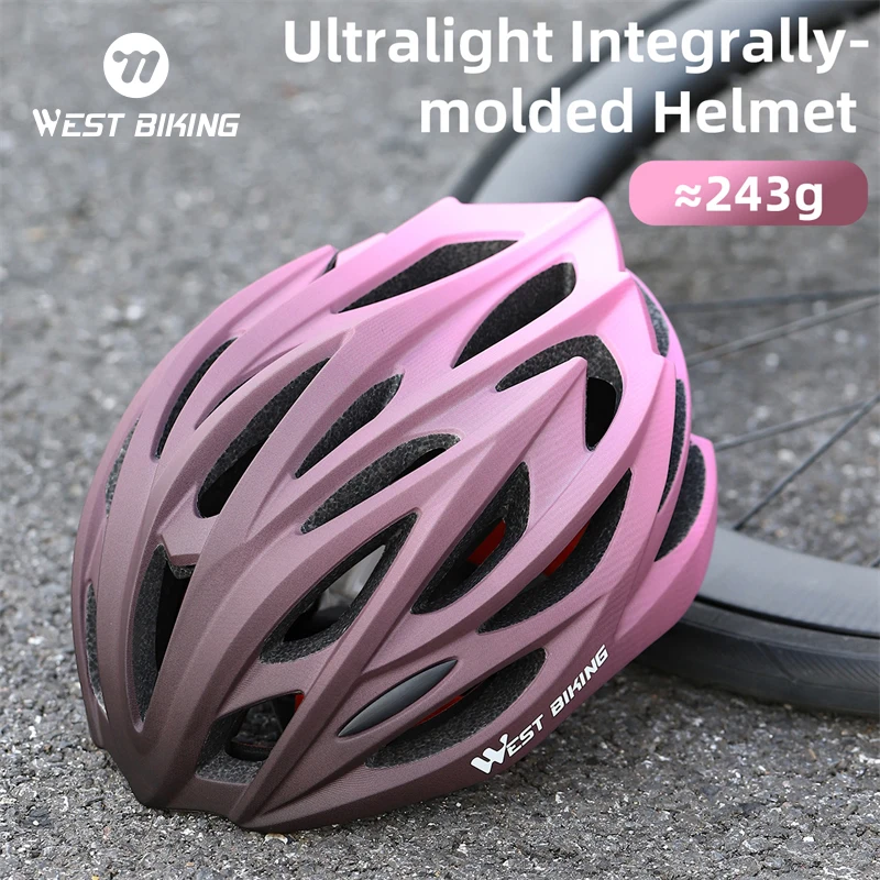 WEST BIKING Lightweight Cycling Helmet Men Women Gradient Sports
