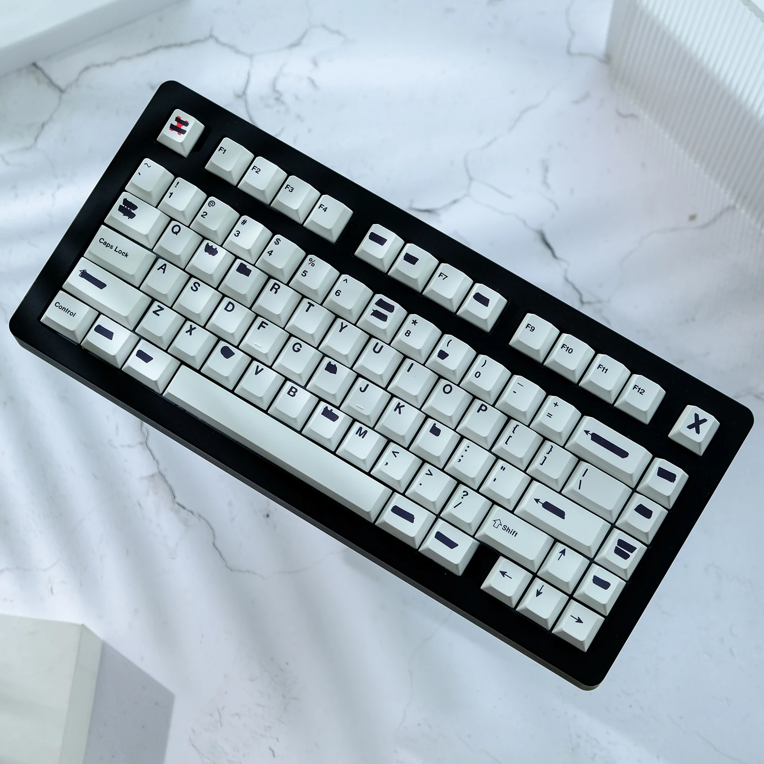 Keycap Teclado Mecânico Perfil Cereja Pbt Sublimação Dye Interruptor mx 1.75u Shift Iso Enter Gmk 150 Chaves - Imagem 2