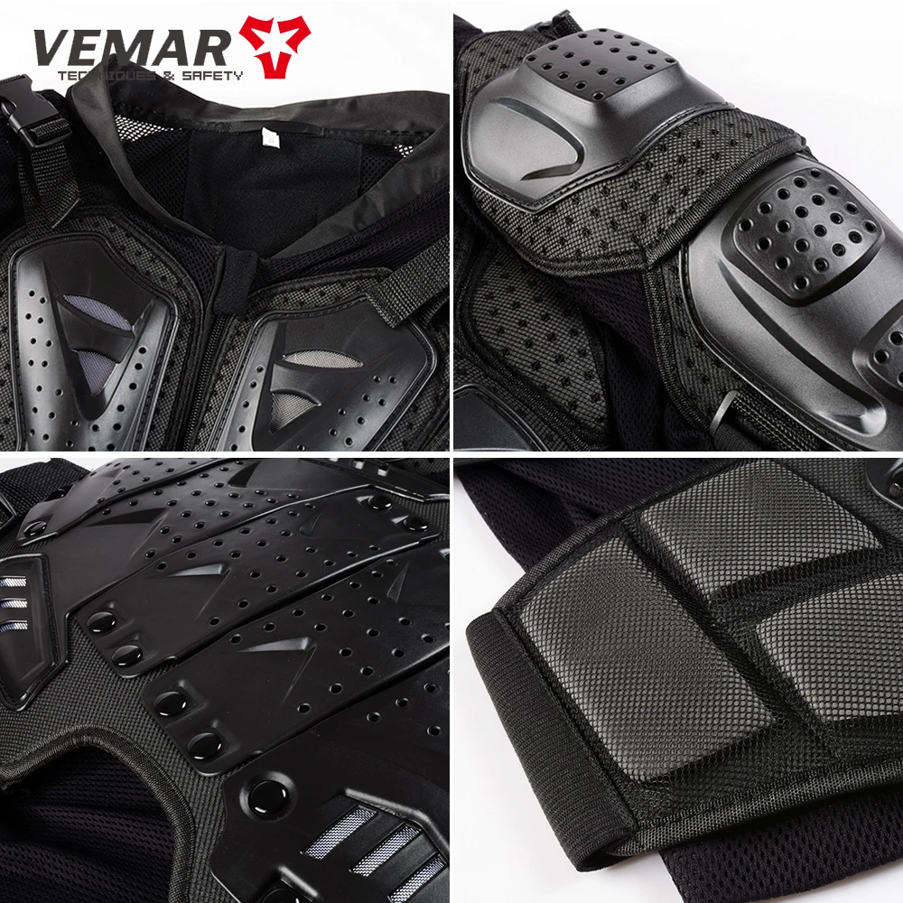 VEMAR Motorcycle Armor Protectors Jacket Body Support Brace ATV MTB Motocross Protective Gear Guard Rider Chest Back Protection