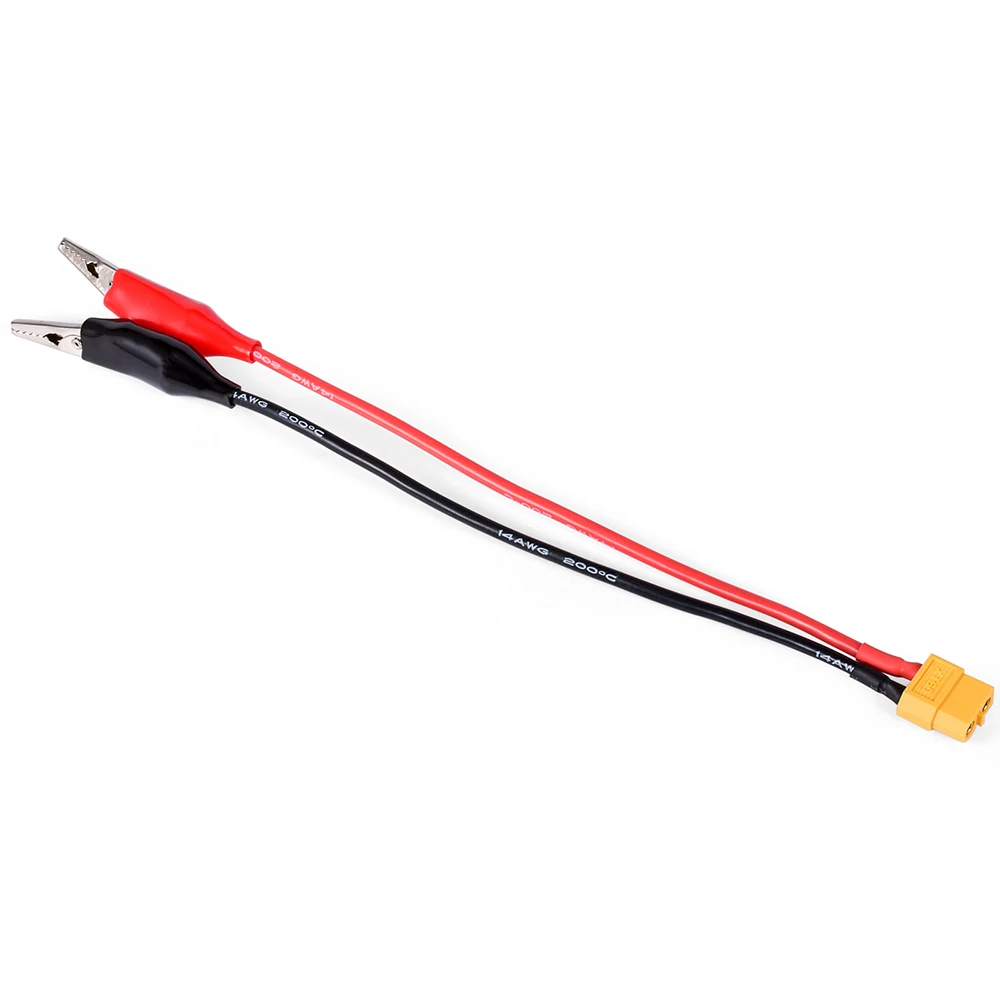 XT60 Connector Cable RC Alligator Clips for SKYRC Charger Pro Charger Cable Motor Run-in line Measure Tool 14AWG 20cm