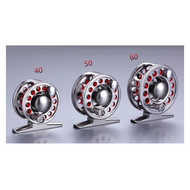 Fly Fishing Reel Large Arbor CNC Machined Aluminum Alloy 2+1BB 1:1