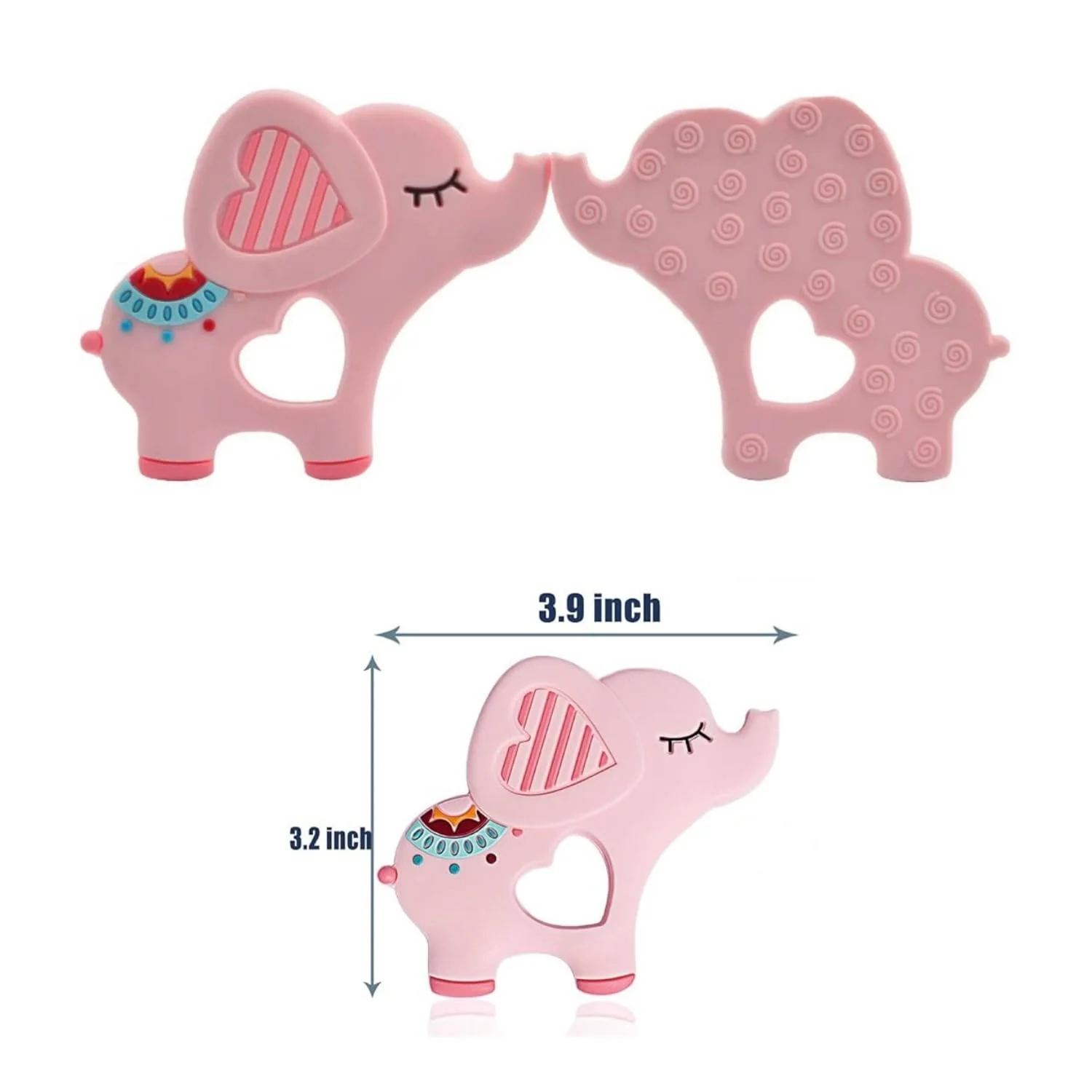 Newborn essential teething teethers, food-grade silicone material children's toys, teething relief, BPA-free, newborn baby gifts 6