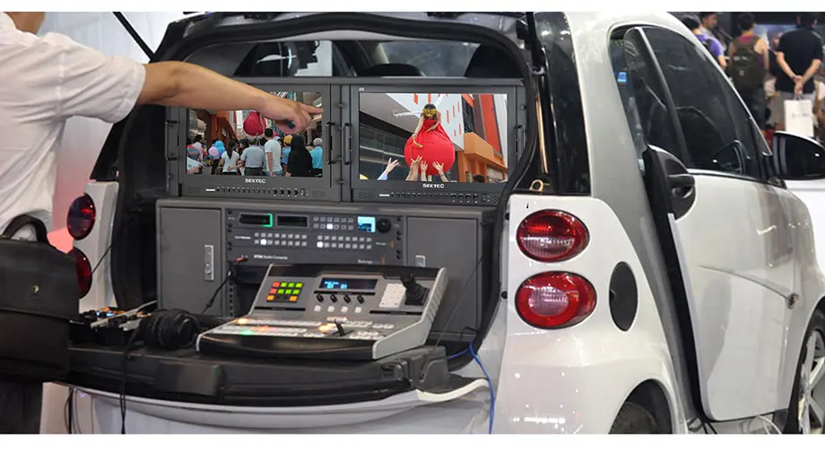 P173-9HSD-RM 17.3 Inch 1920x1080 Rack Mount Broadcast LCD Monitor with V Battery