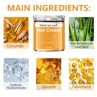 Crème de massage pour tout le corps et la musculation, compresse chaude pour resserrer les muscles abdominaux 5
