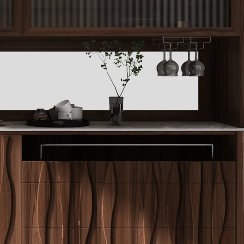 Bar Wood Kitchen Cabinets Storage Tall Wine Vintage Kitchen Full Set Cupboards Wall Muebles De Cocina Luxury Furniture
