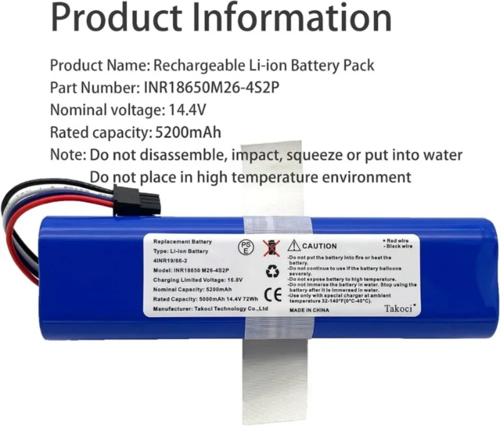 Bateria de Substituição para Eufy Robovac L70 Série Híbrida Robot Vacuum Lithium-ion Varrendo Robot 14.4v 12800mah 18650 - Image 2