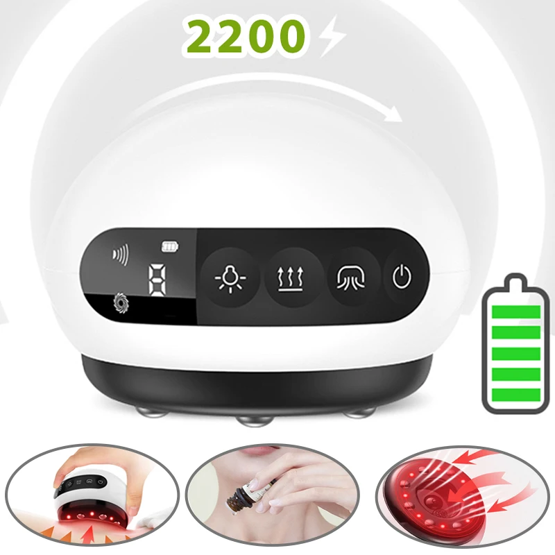 

Electric Vacuum Massager Body Suction Cup Cupping LCD Display Guasha Scraping IR Heating Fat Burner Body Shaping Massager New