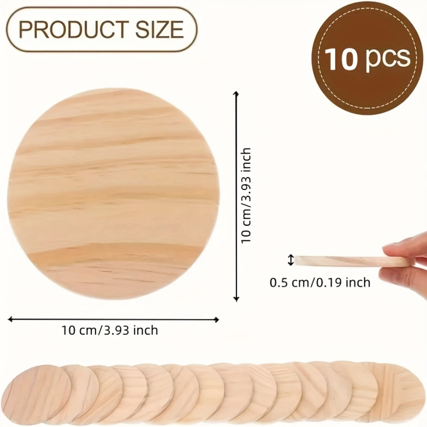 przykład malowanych podkładek DIY