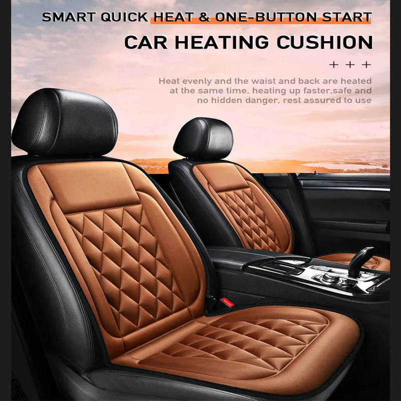 

12V Car Fast Heating Seat Cushion Winter Car Electric Heating Warm Soft Cushion Automatic Thermostatic Seat Pad Car Accessories