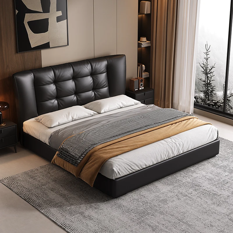 Storage Space Bed Frame Headboard Sale Design Modern Platform Bed Bases Frames Twin King Size Cama De Casal Home Furniture