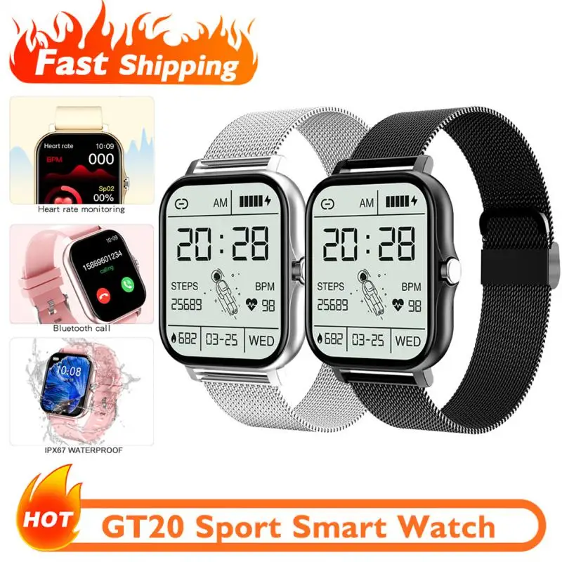 GT20-Smart-Watch-Men-Bluetooth-Call-Fitness-Watch-Pedometer-Heart-Rate ...