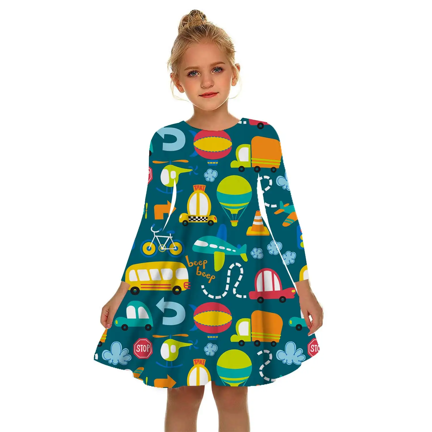 children dress Girls Dresses Children's Dresses Summer Girls Casual Skirts Cartoon Graphics 3D Printing 12 Years Old 13 Years Old 15 Years Old baby girl skirt