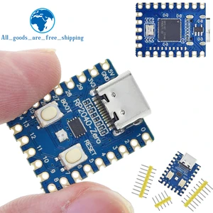 TZT RP2040-Zero RP2040 For Raspberry Pi Microcontroller PICO Development Board Module Dual-core Cortex M0+ Processor 2MB Flash