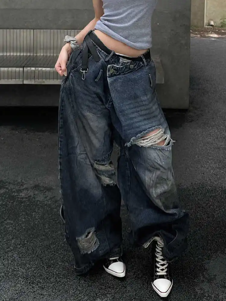 Jean baggy en denim noir délavé Project X | La Redoute