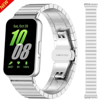 Metal Stainless Steel Band for Samsung Galaxy Fit 3 Strap Strap Bracelet for Galaxy Watch Fit3 Wristband Replacement Accessories