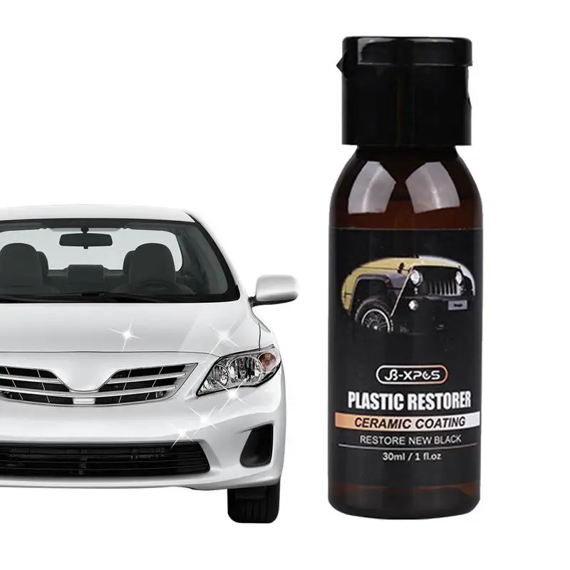 

Restorer Ceramic Coating For Car 30ml Trim Restorer Long Lasting Shine Restores Car Like New Professional Paint Sealant