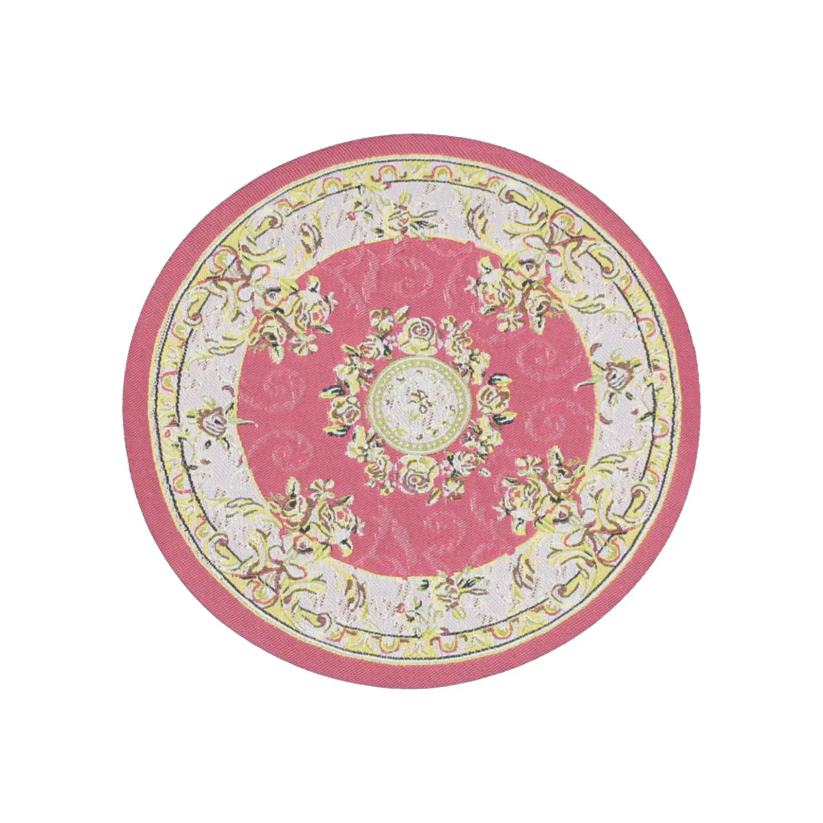 

1/12 Dollhouse Carpet Pretend Play Toy Tiny Oval Floor Mat for Livingroom Doll House Accessories Bedroom Decoration Children Toy