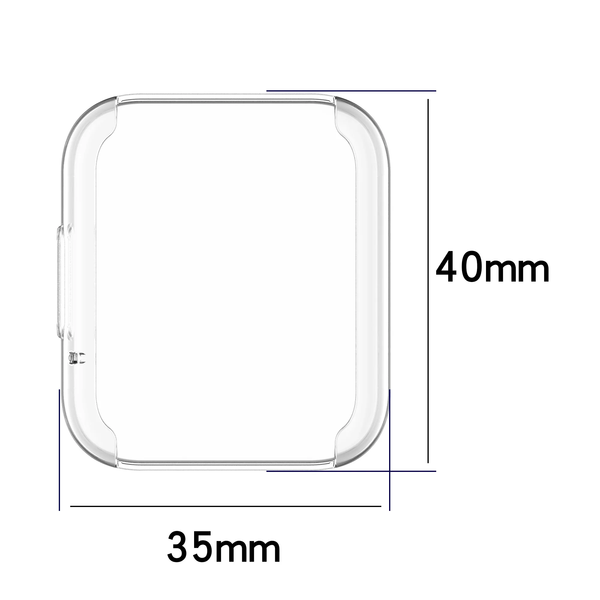 Watch Screen Protector Case Watch Accessories Watch Protective Case Watch Cover TPU Protective Case Case For Redmi Watch 2 Lite Soft and Durable TPU Watch Protector Full Coverage Screen Protection Supplies
