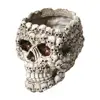 Resin Skull Planter Resin Flower Pot Resin 3d Skull Head Planter Pot for Indoor Outdoor Plants Halloween Home Decor Balcony 1