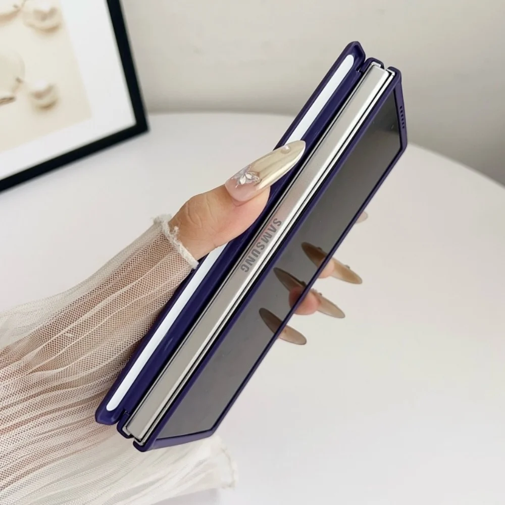 Matte Slim Shockproof Hinge Phone Case with Durable Connection Cover