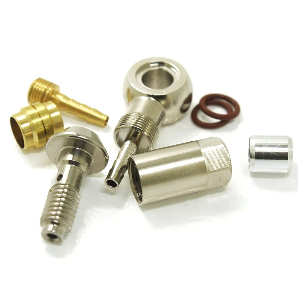 1 Set Mtb Bike Raccordo Per Tubo Idraulico Inserto Banjo Parti Di Biciclette In Metallo Per Magura Mt4/Mt6/Mt8/Mt5/Mt7 Accessori Per Ciclismo