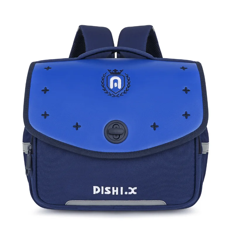 Children Horizontal Backpacks for Primary School Student British Style Grades 1-3 Girls Boys Light Bags for Teenagers Breathable