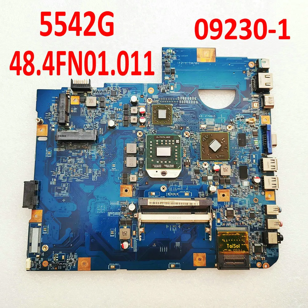 

Материнская плата 48.4FN01.011 для ноутбука Acer Asipre 5542 5542 09927G, ноутбук 09230-1-1 _ MB DDR2 с чипами графической карты