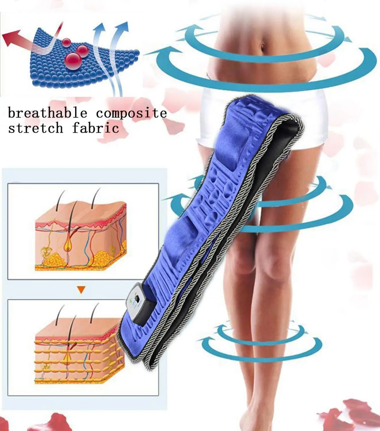 Electric Abdominal Stimulator Body Vibrating Slimming Belt Belly Muscle Waist Trainer Massager X5 Times Weight Loss Fat Burning muscle stimulator abdominal muscle stimulator