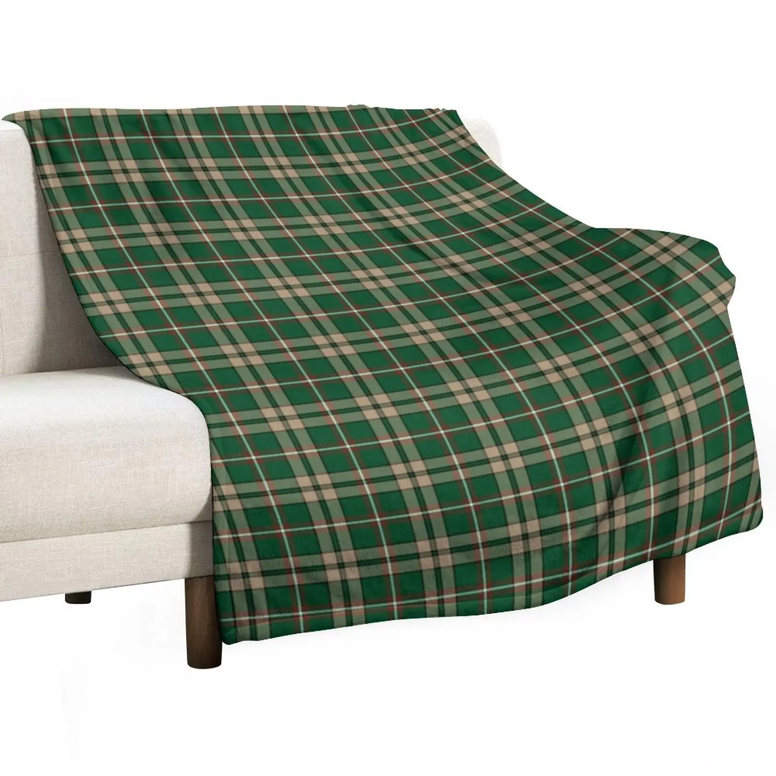 

O'Neill Tartan Tan and Green Irish Plaid Throw Blanket bed plaid Custom Blanket Luxury Blanket Fashion Sofa Blankets