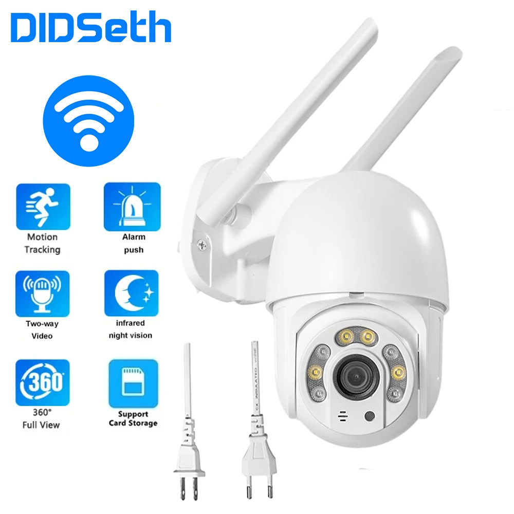 Fotocamera Ip Da 3Mp Didnodus Wifi Icsee Smart Video Surveillance Eu Us Plug Night Vision Street Ptz Camera Outdoor Security Cctv Cam