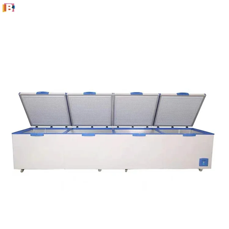 100L~2470L High Quality Commercial Kitchen Supermarket Equipment Commercial Freezer
