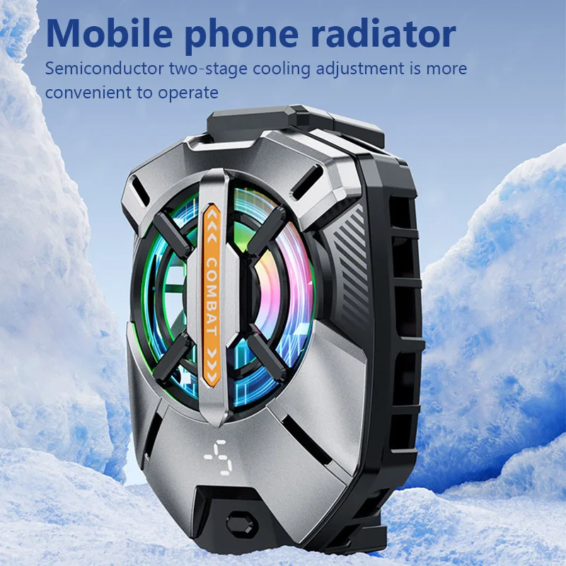 Back Clip Mobile Phone Cooler Quiet Three-speed Adjustable Mobile Phone Rapid Cooling Radiator Summer Heat Sink for Xiaomi Huawe