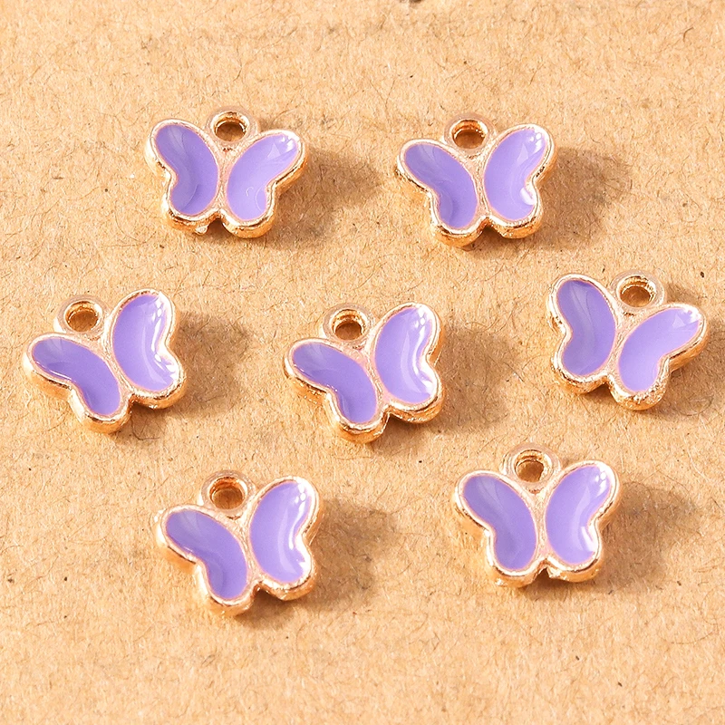 30 stücke mischen niedlichen Emaille Liebe Herz Stern Schmetterling Charms für Schmuck machen DIY Ohrringe Anhänger Halsketten handgemachte Handwerk liefern – Detail 17