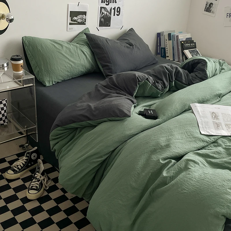 Bedding Comforter sets Duvet Cover bedsheets set with pillowcase Bedding Linens Set for Queen/King Bed edredones de cama 2