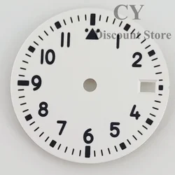 Luminous Multicolor 29mm Watch Dial with Versatile Crown Positions (White - 3)