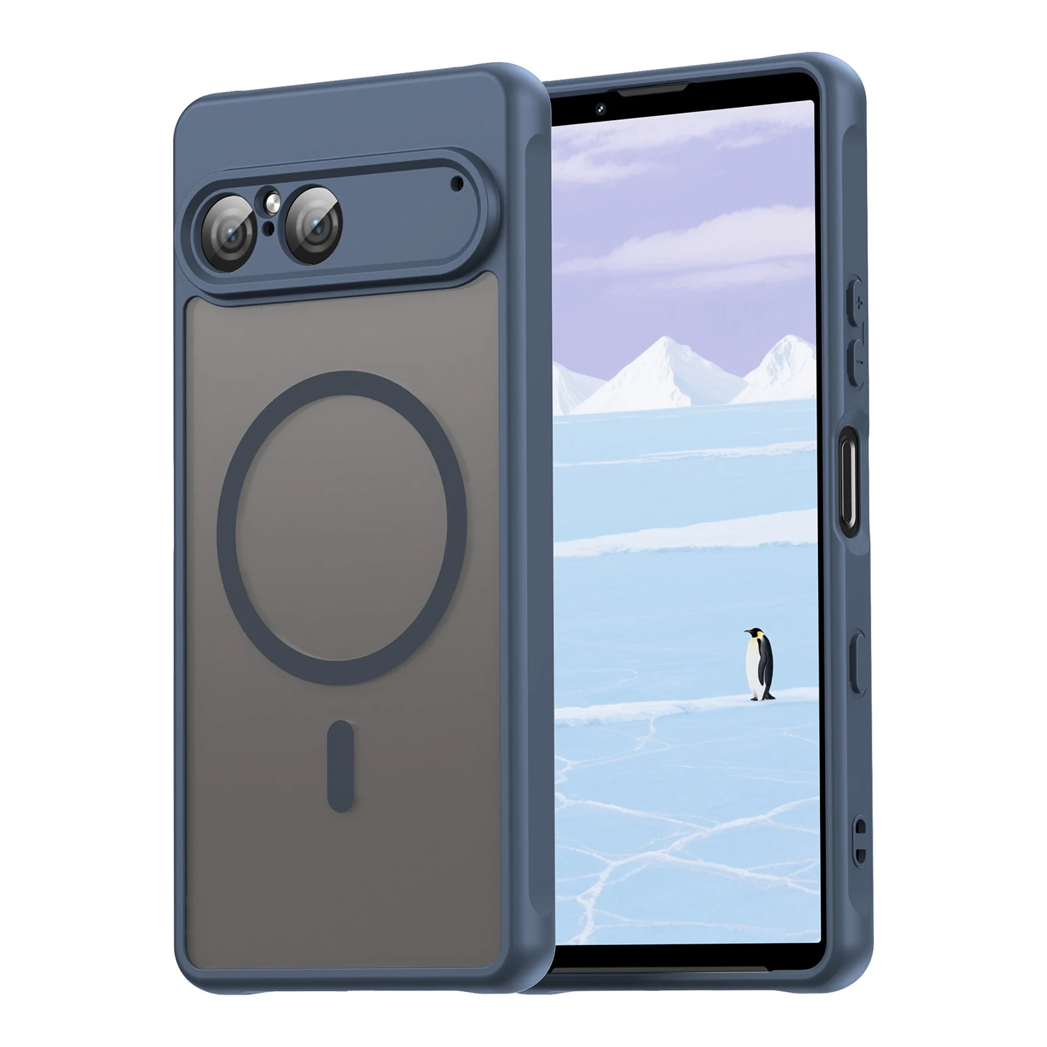 MagSafe Wireless Charging Matte TPU Cover with Camera Lens Protection and Shockproof Design