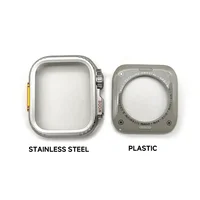 Étui pare-chocs en métal pour Apple Watch 49MM 46 45 44mm, cadre de protection pour iWatch série 11 10 9 8 7 654SE, changement à Ultra 3 49 5