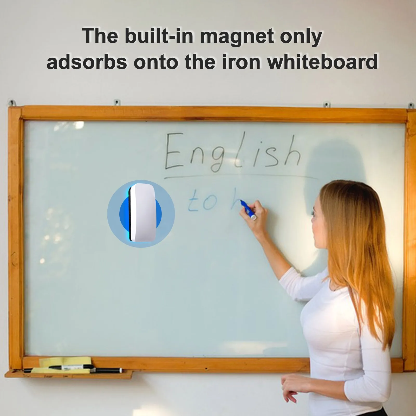 Long Life Whiteboard Eraser Electrostatic Cloth Classroom Magnetic Black Board Brush School Supplies Wipe Clean magnetic whiteboard erasers