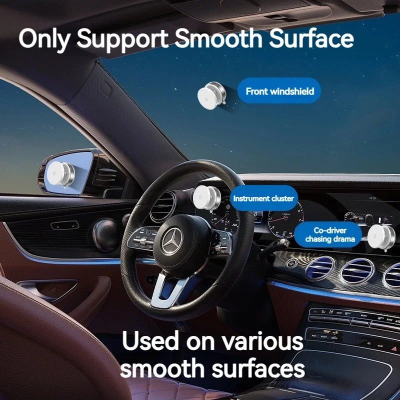 حامل هاتف السيارة المغناطيسي بالشفط الفراغي لسطح ا...