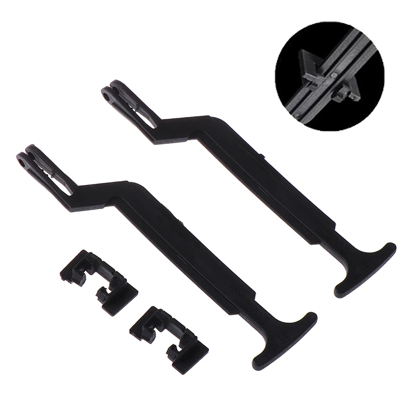 Bonnet Hood Release Rod Lock Latch Black Handle Clips 3B0823593 For Volkswage Passat B5 / B5.5 1998-2004 2Pcs/Set hood latch handle set hood release cable