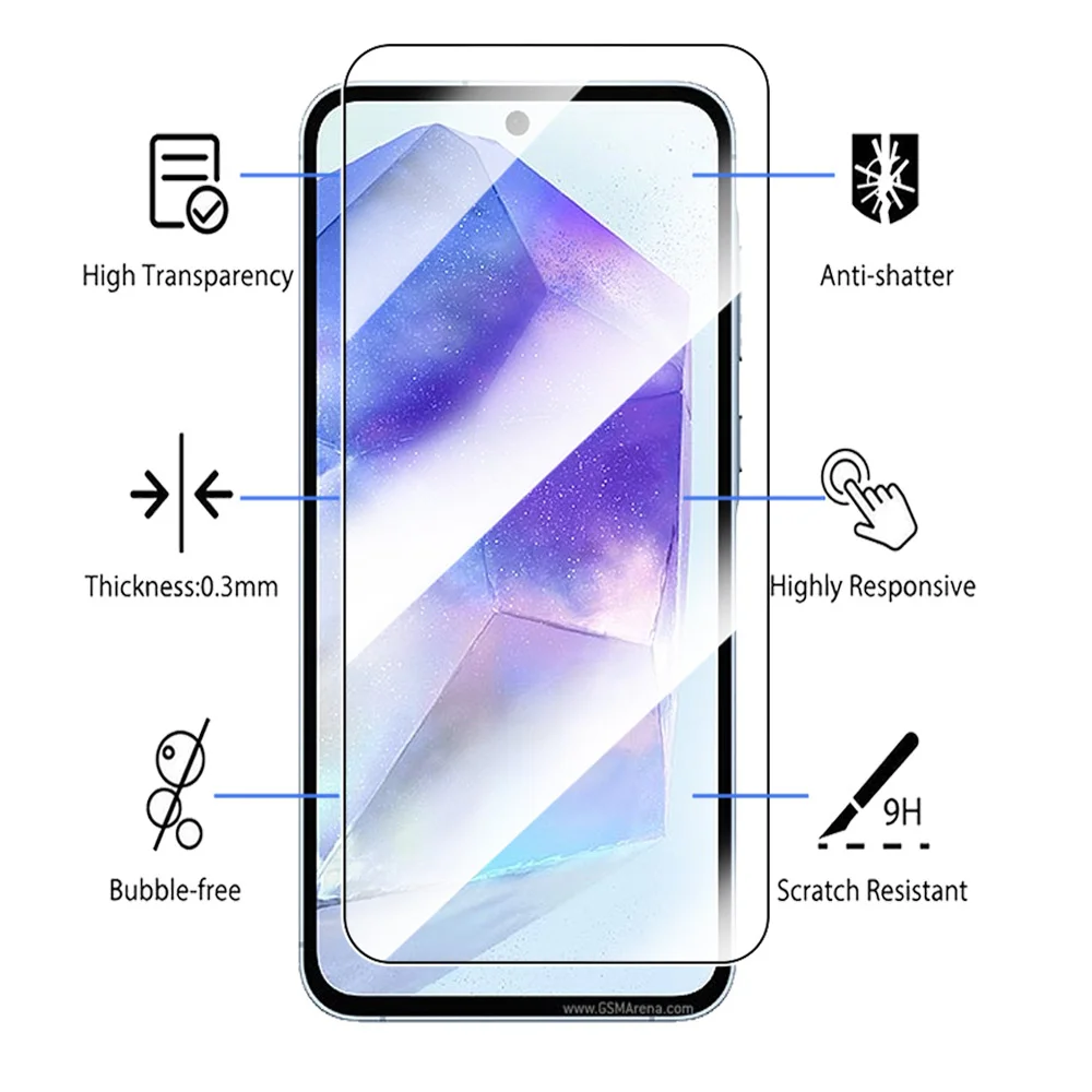 Dual Function Camera and Screen Protector - Tempered Glass Shield