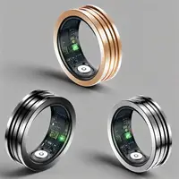 Men's Stripes smart ring, sleep and heart rate tracker,long battery life, compatible with iphone/Android women's smart rings 1