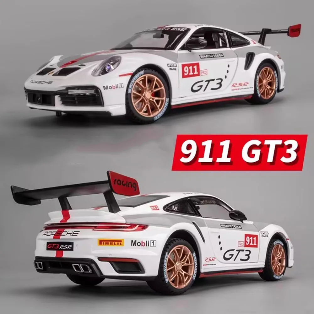Die-Cast 1:32 Scale Porsche Supercar Toy with Light and Sound