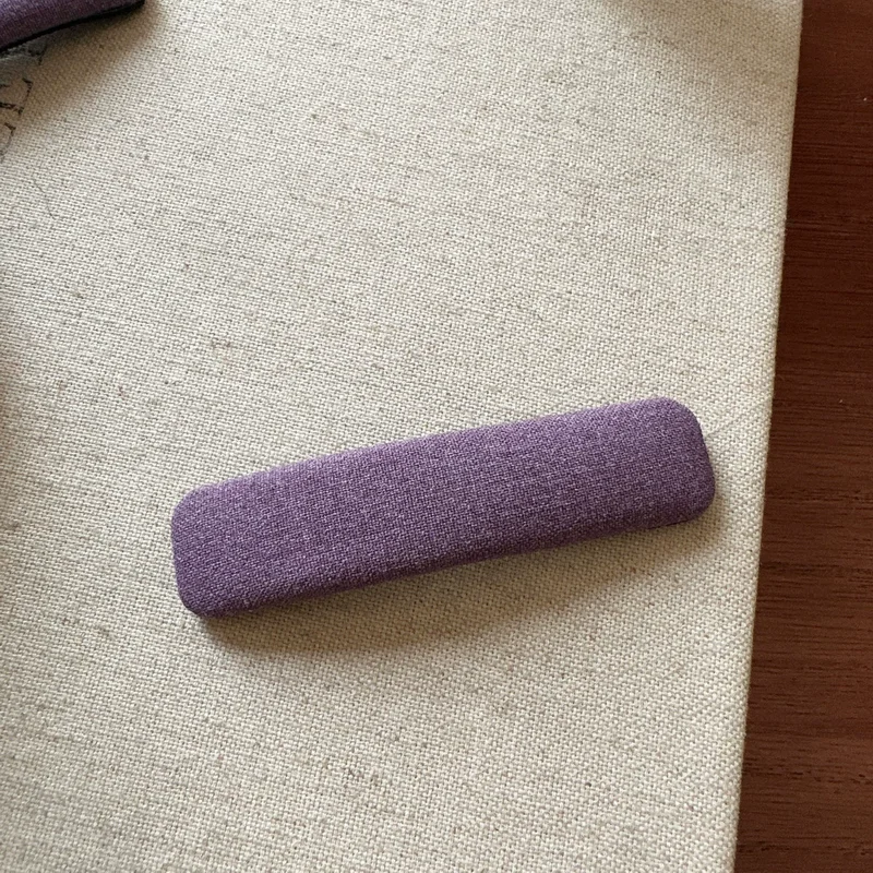 Koreanische Mode Lila Haarspange für Mädchen Luxuriöse Karierte Haarklammer für Frauen Elliptische Haarspange Niedliche Kinder-Haarnadel Haaraccessoires – Detail 4