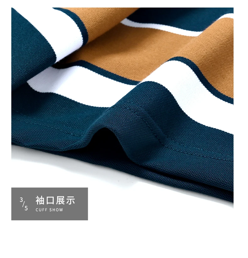 Summer New Silk Cotton Men's Breathable Polo Shirt Short sleeved Brand High end Fashion Exquisite Stripe Print Casual T-shirt 28 S13cac4bb8a924441a931c0394c62d4be5